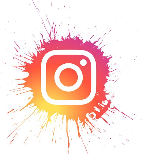 Instagram Logo Splatter (PNG Transparent) | OnlyGFX.com