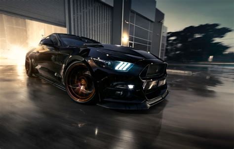 Wallpaper Mustang, Ford, Muscle, Car, Black for mobile and desktop, section ford, resolution ...