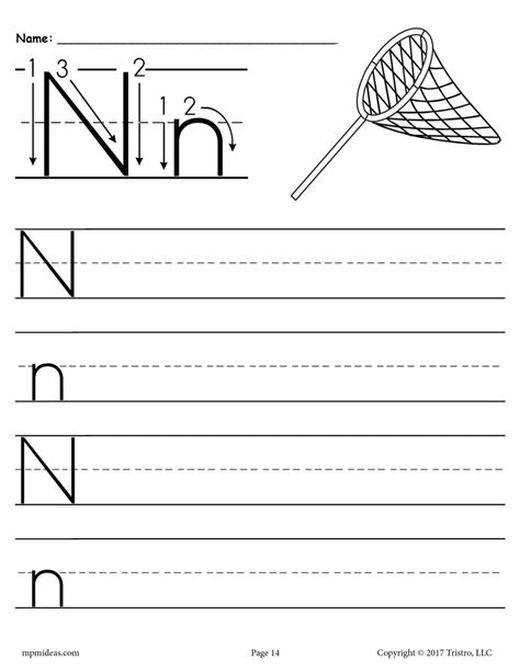 Printable Letter N Worksheets - Printable Word Searches