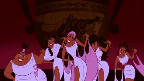 The Muses from "Disney's "Hercules" far left: Thalia, Clio. middle ...