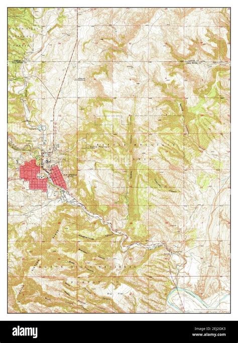 Hot Springs, South Dakota, map 1950, 1:24000, United States of America ...