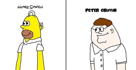 Homer Simpson Vs. Peter Griffin (CHICKEN FIGHT) by MikeEddyAdmirer89 on DeviantArt