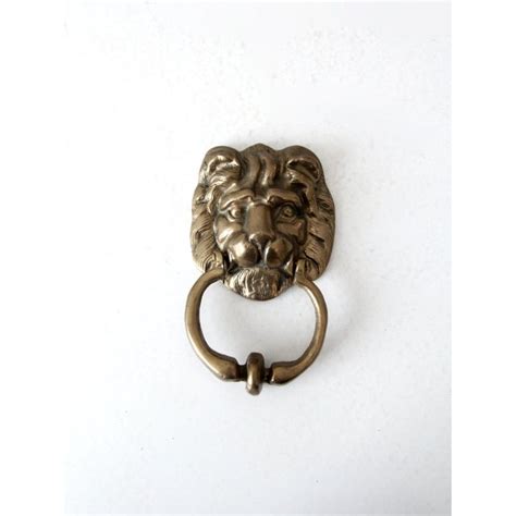 Vintage Brass Lion Door Knocker | Chairish