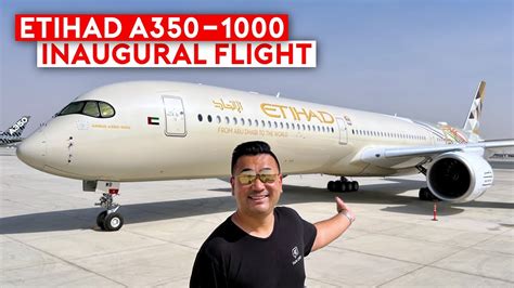 The Future of Etihad - A350-1000 Inaugural Flight - YouTube