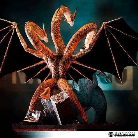 3D file Fan Art - Godzilla vs King Ghidorah - Diorama・3D printing model ...