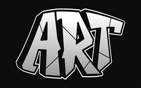 Art word graffiti style letters.Vector hand drawn doodle cartoon logo illustration.Funny cool ...