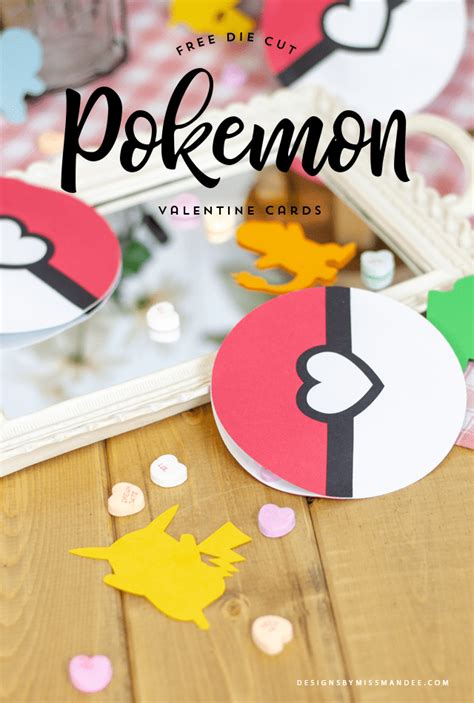 Pokemon Valentine Cards - Valentine Cut Files - Designs By Miss Mandee