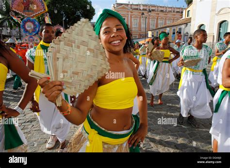 Salvador carnival in Pelourinho, Bahia, Brazil, South America Stock ...