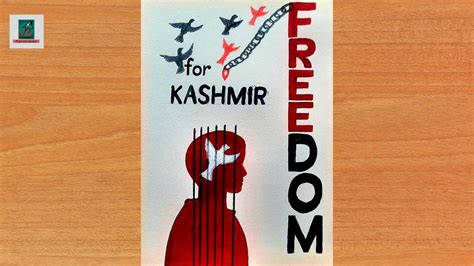 Kashmir Solidarity Day Poster Drawing