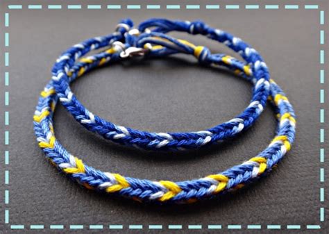 Handmade Junior Boy Friendship Bracelet Couple Bracelets Blue