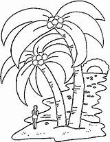 Tropical Island Coloring Pages  Coloring Home sketch template