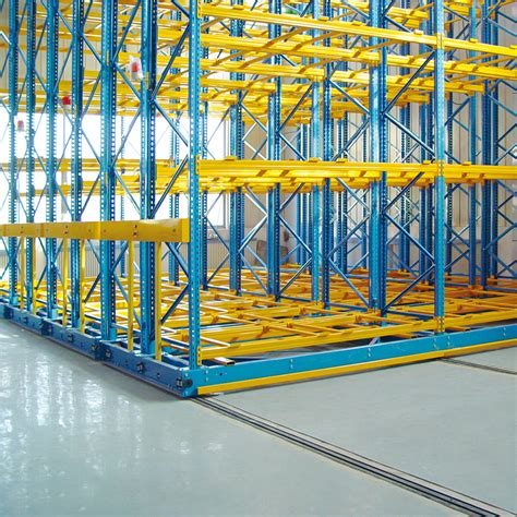 Electric Mobile Racking System - Buy Radio shuttle racking system, Warehouse rack, Pallet rack ...