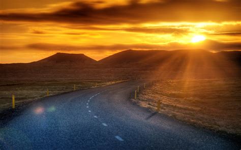 Sunset road landscape wallpaper | 1920x1200 | #32176