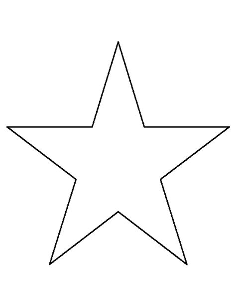 Free Printable 8-Inch Star Pattern for Crafts & Scrapbooking