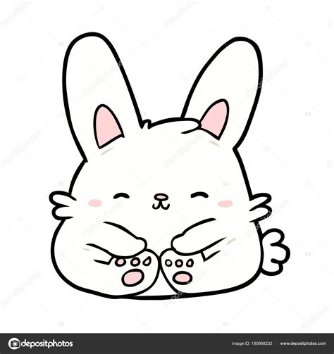 Cute Cartoon Bunny Rabbit Stock Vector Image by ©lineartestpilot #180968232