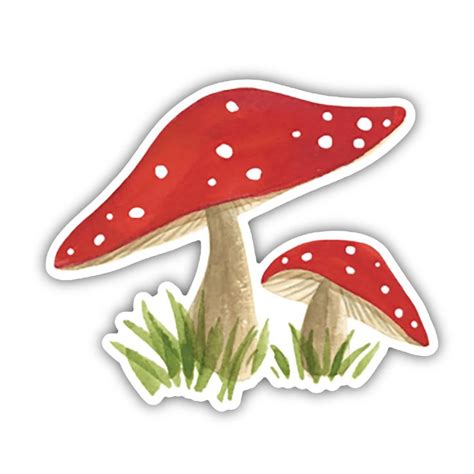 Mushroom Sticker in 2021 | Cute laptop stickers, Print stickers, Tree ...