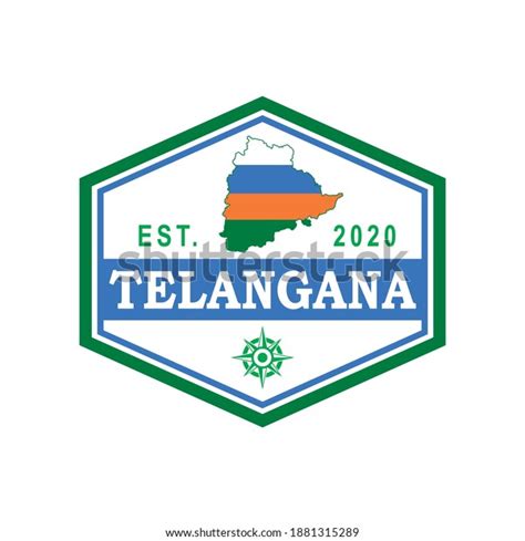 Telangana Map Vector India Logo Stock Vector (Royalty Free) 1881315289 ...