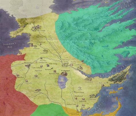 Map of the Riverlands | Interactive map, A song of ice and fire, Fantasy world