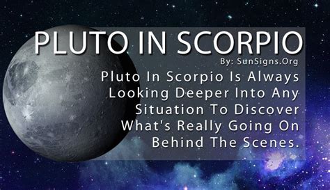 Image result for scorpio pluto | Pluto in scorpio, Libra sun sign ...