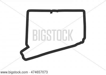 Connecticut Outline Vector & Photo (Free Trial) | Bigstock