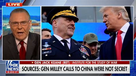 Retired general defends Mark Milley's calls to China on Fox News ...