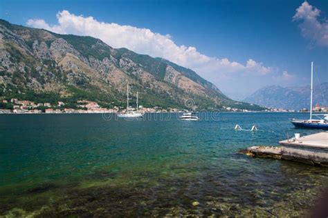 Kotor beach, Montenegro editorial photo. Image of mountain - 57525351