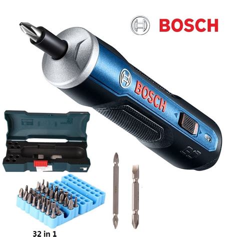 BOSCH GO Mini Electrical Screwdriver 3.6V Lithium-ion Battery Rechargeable Cordless Power Drill ...