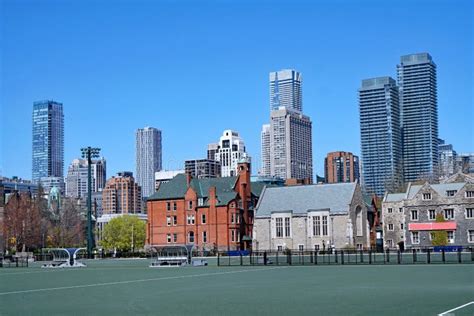 University of Toronto Campus and Skyscrapers of City Skyline Stock ...