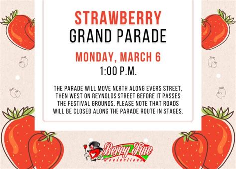 PARADE ROUTE: Strawberry Festival Grand Parade | Plant City Observer