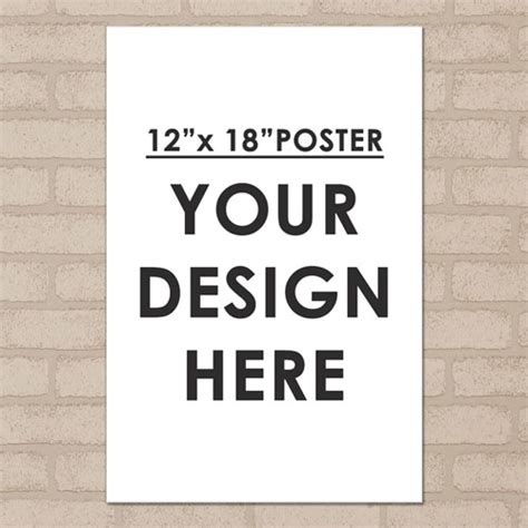 Custom Poster Printing 12X18 Single Image, Gift Idea For Weddings ...