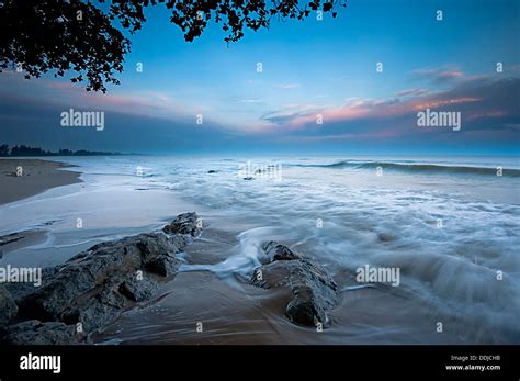 Rock and Sand at Beach Stock Photo - Alamy