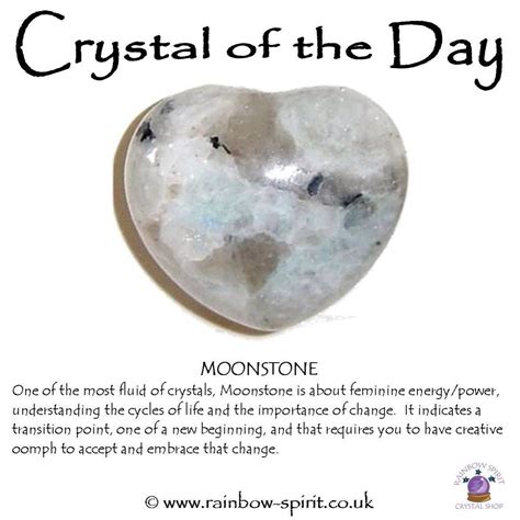 Rainbow Moonstone crystal healing stone of new beginnings and ...