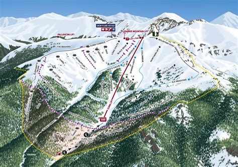 Colorado Ski Maps | A-Basin Ski Resort Trail Map