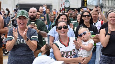 See photos of Bucks' NBA championship parade and celebration in downtown Milwaukee