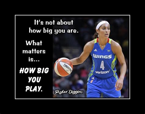 Skylar Diggins Inspirational 'How Big' Basketball Quote Poster, Motivational Wall Art Gift ...