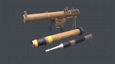 MK 153 SMAW Rocket Launcher 3D Model - TurboSquid 2130481