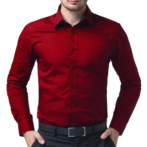 Cotton Collar Men Red Plain Shirt, Rs 230 /piece Darter Fashion Private ...