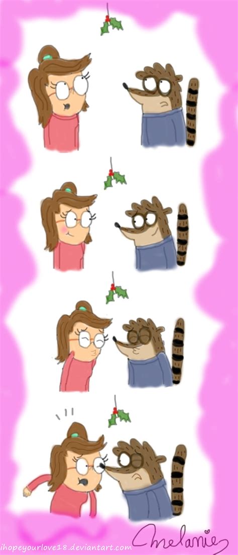 Regular Show Rigby And Eileen Kiss