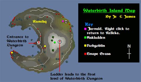 Waterbirth Island Map - RuneScape Guide - RuneHQ