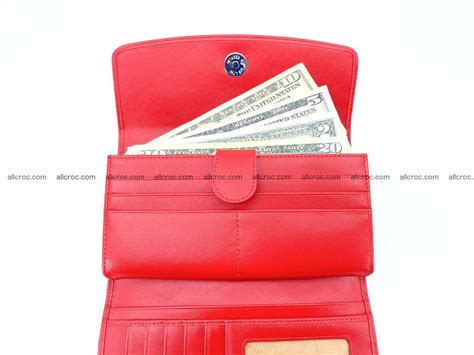 Buy Genuine Crocodile skin trifold wallet, long wallet for women