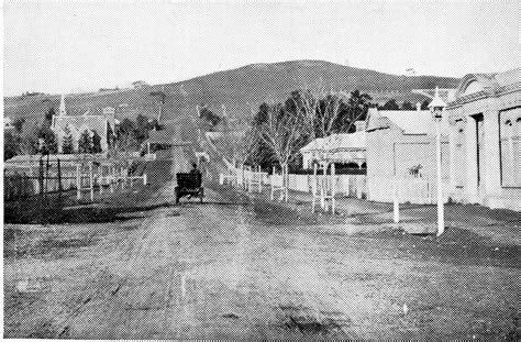 Black and white printed image, possibly photocopy, of Whyte Street, Coleraine, Victoria ...