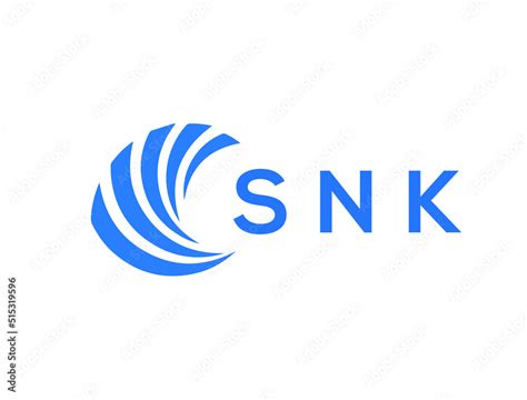 SNK Flat accounting logo design on white background. SNK creative initials Growth graph letter ...