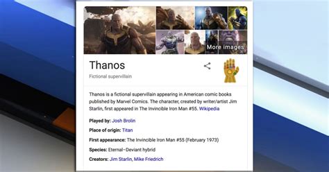 Oh snap! Google 'Thanos' and see what happens