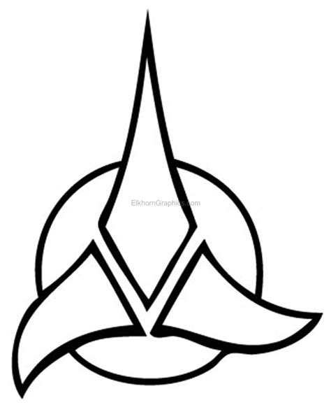 Star Trek Klingon Sticker - Cartoon Stickers | Elkhorn Graphics LLC