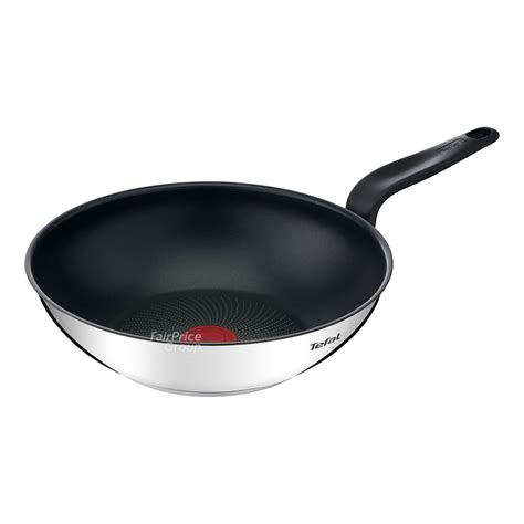 Tefal Primary Stainless Steel Wok Pan 28cm -E30919 | NTUC FairPrice