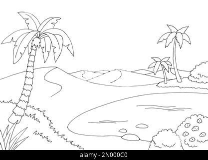 Desert Oasis Coloring Pages