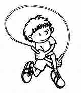 Jump Rope Coloring Page sketch template