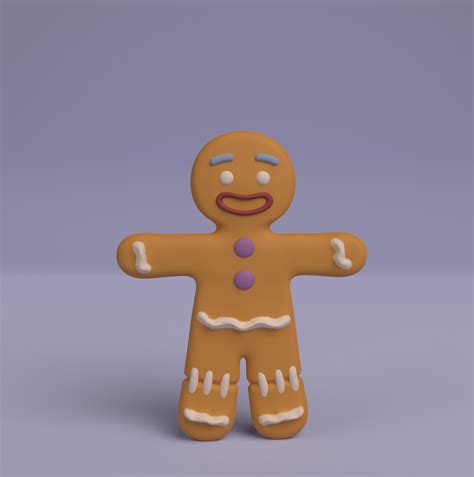 STL file Gingerbread Man Shrek・3D printer model to download・Cults