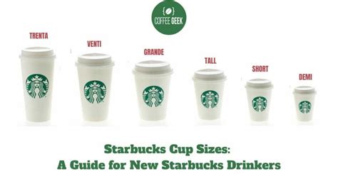 Starbucks Cup Sizes: A Guide for New Starbucks Drinkers