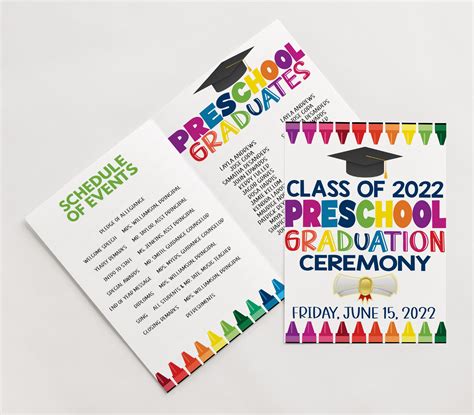 Preschool Graduation Program Covers